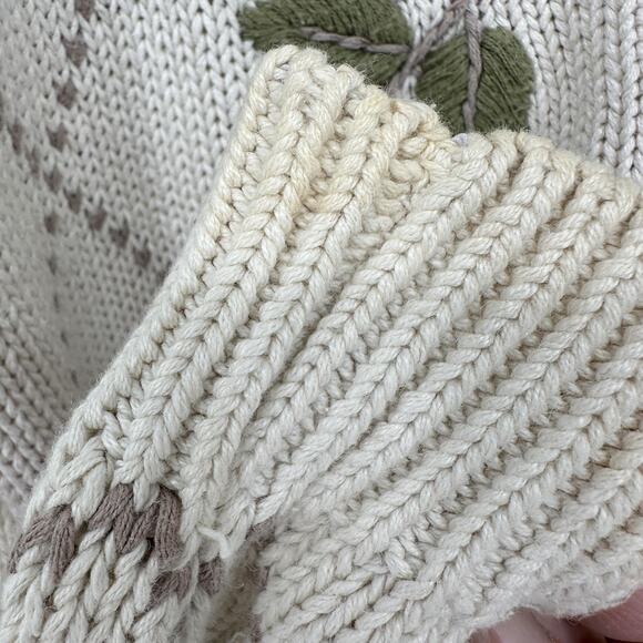 Ralsey Sweater Womens Large Floral Argyle Button Cardigan Vintage Style Knit - Picture 5 of 11